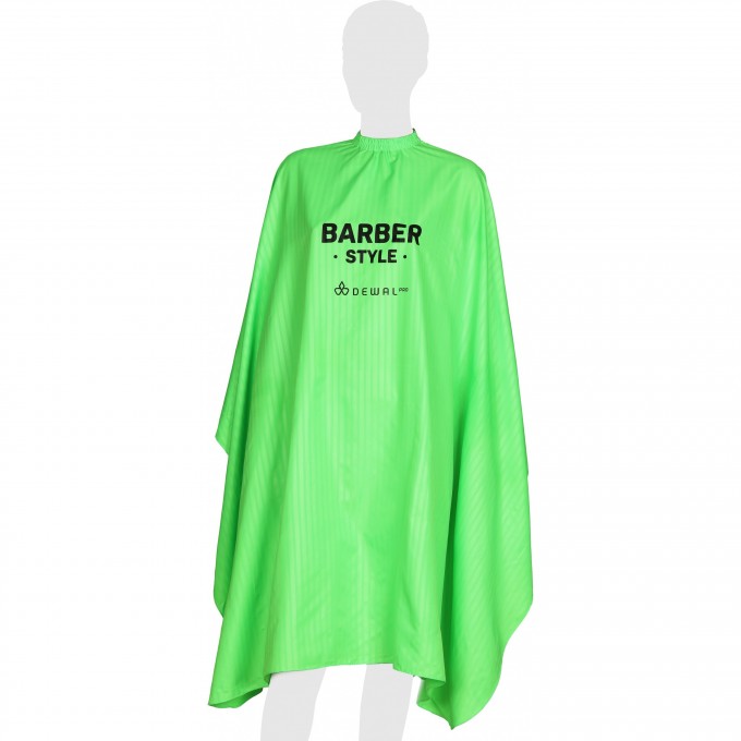 Пеньюар для стрижки DEWAL BARBER STYLE NEON 140 х 158 см AA02BS GREEN Пеньюар для стрижки DEWAL BARBER STYLE NEON 140 х 158 см AA02BS GREEN